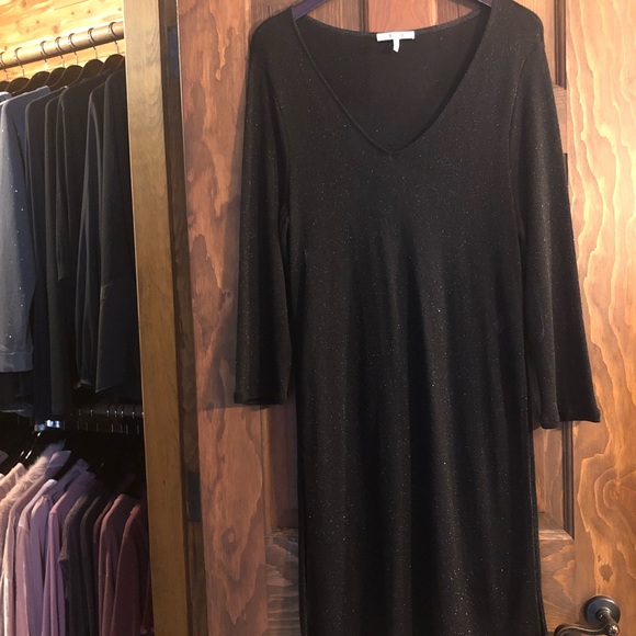 $15 Sale❤️NWOT THREE DOTS Sparkle Semi Sheer Tunic - Picture 1 of 10